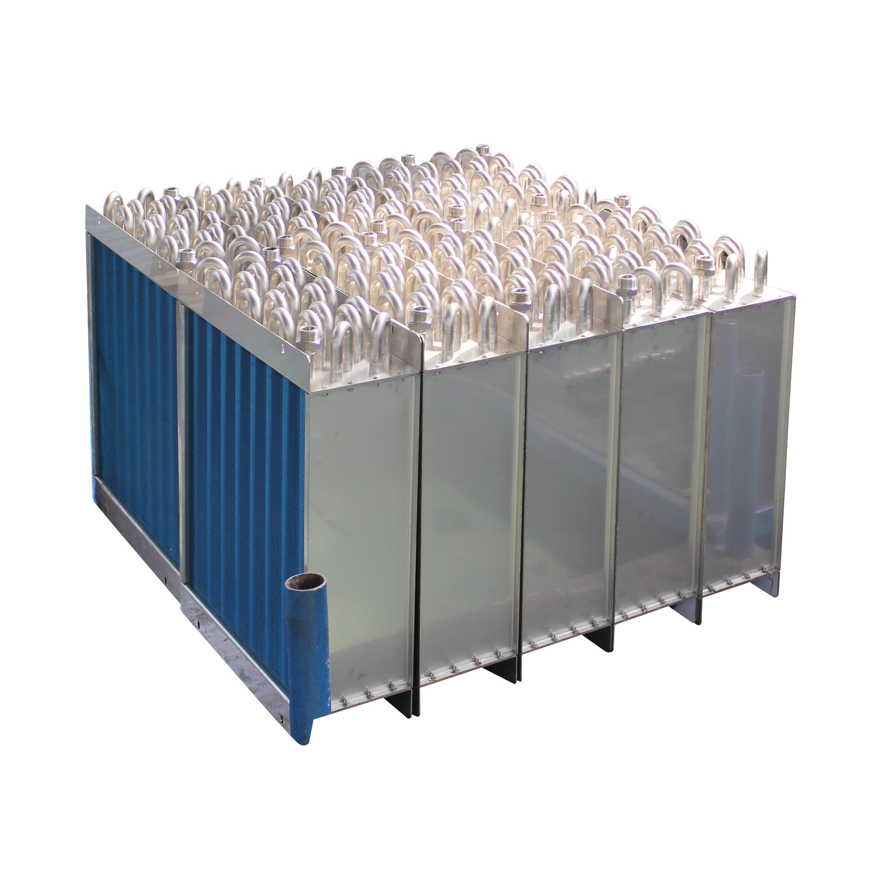 Small Condenser Without Shell Radiator Heat Exchange Chiller Part Copper Tube Fin Heat Exchanger