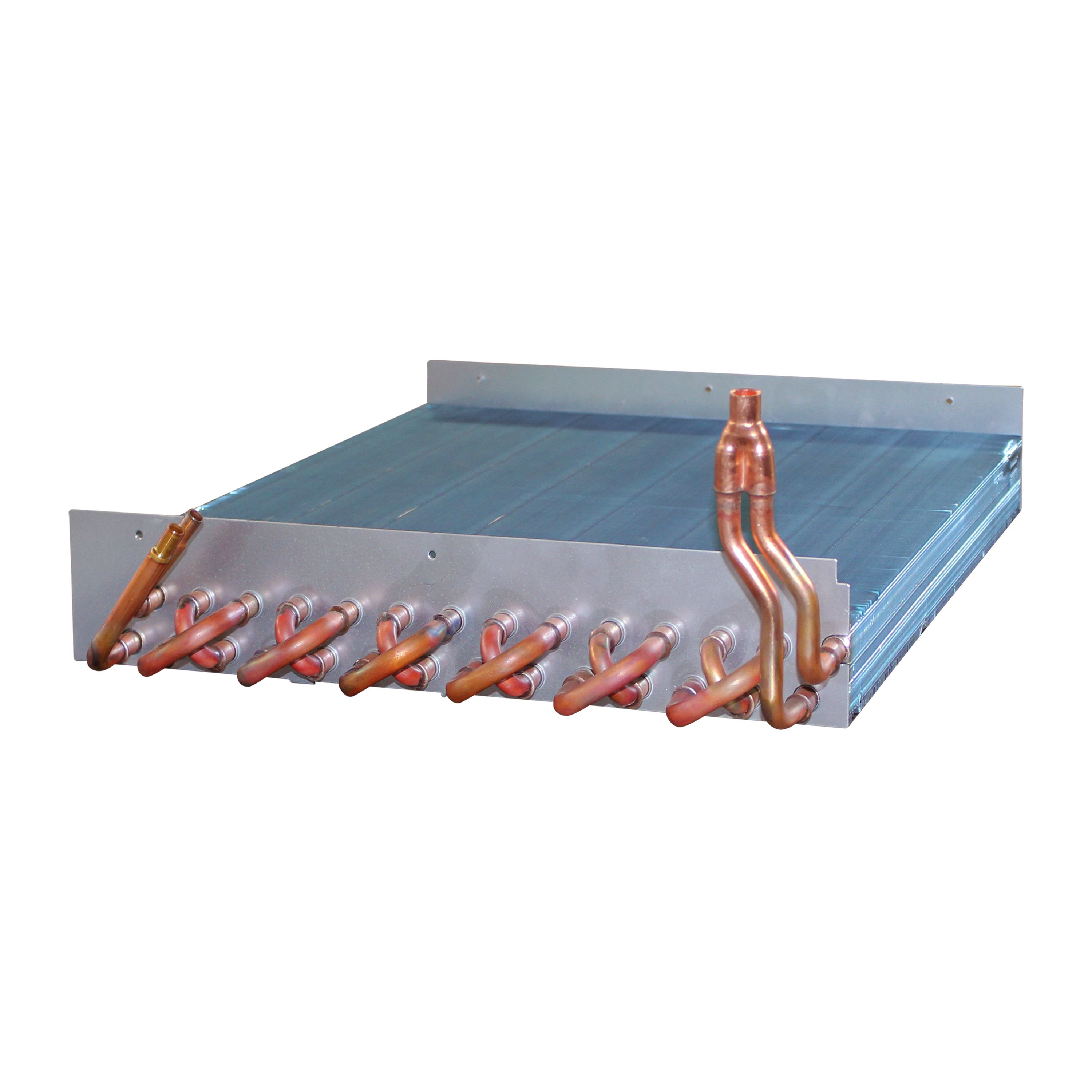 Small Condenser Without Shell Radiator Heat Exchange Chiller Part Copper Tube Fin Heat Exchanger