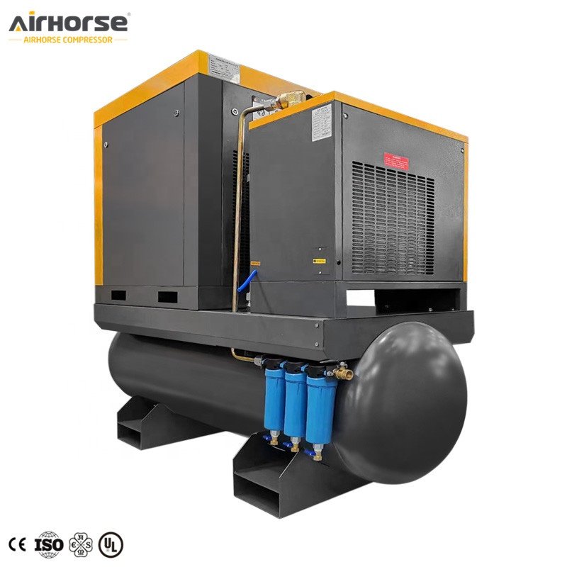 Hot Sales Manufacturer 5.5KW 7HP 11KW 15HP 8 bar 10 bar 16 bar Industrial air Compressor Screw air Compressor for Laser Machine