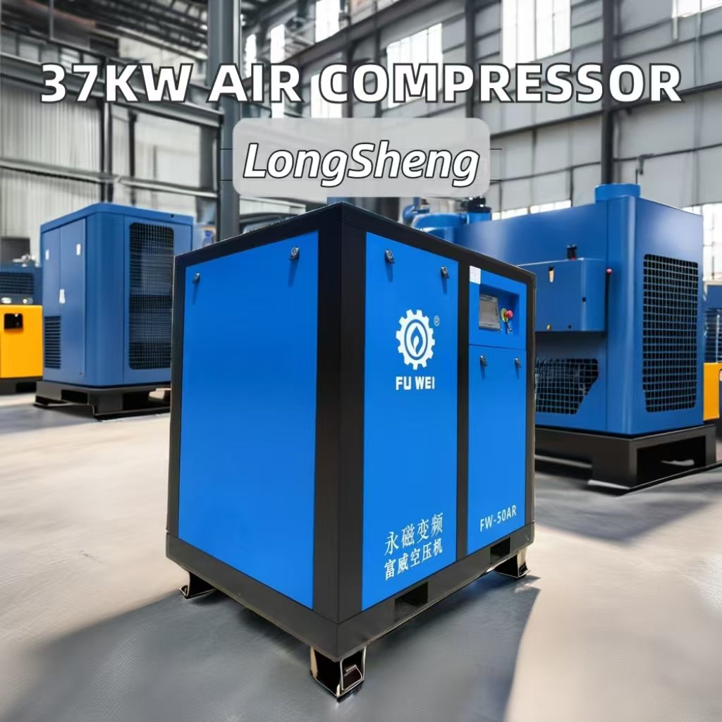 50AR 37KW AC Powered Scroll Compressors Air Compressor with Core Motor Component