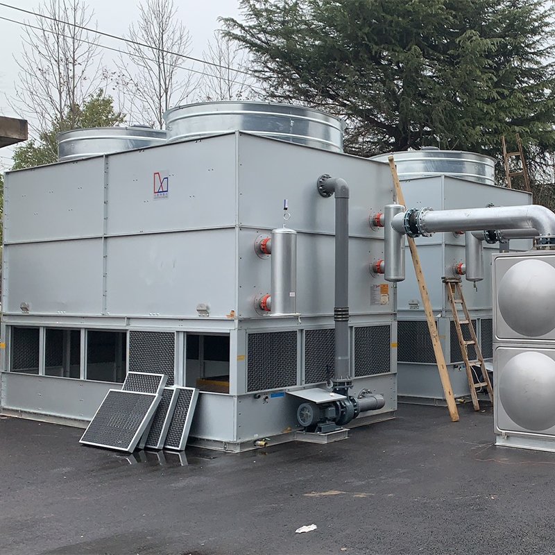 High Quality Industrial Refrigeration System Cooling Tower Sprinkler System Spray Pump Nozzles Closed Counter Flow Motor Fan