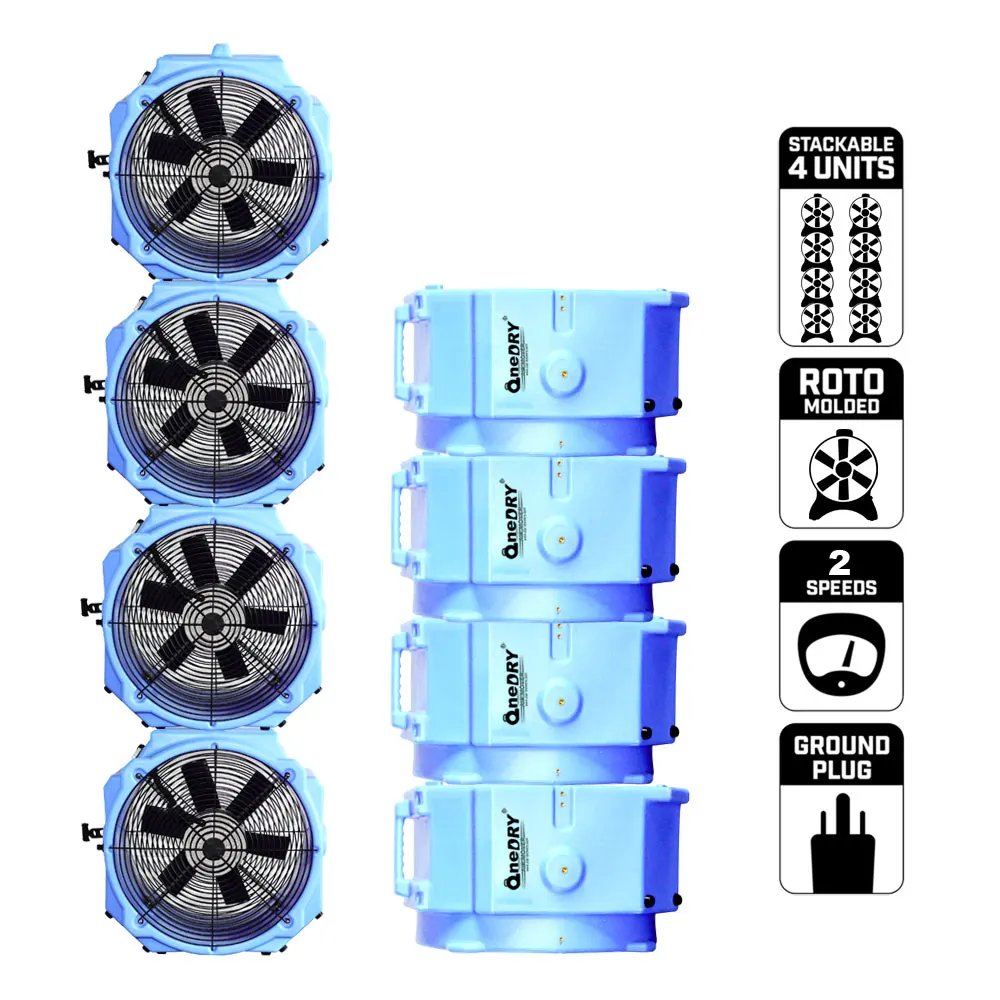 Industrial Air Mover Blower Multi-Floor Cooling Restoration Fan for Home Use for Carpet Dryer and Drum Ventilator