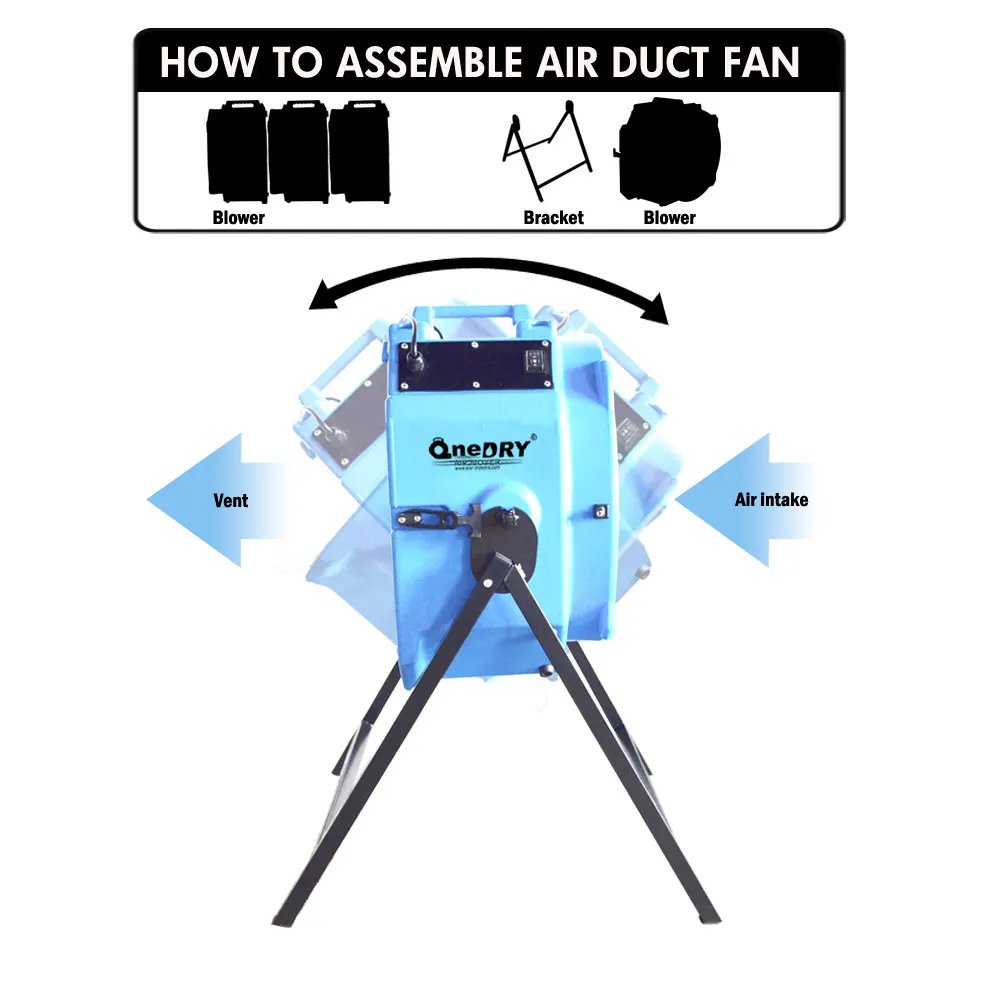 Industrial Air Mover Blower Multi-Floor Cooling Restoration Fan for Home Use for Carpet Dryer and Drum Ventilator