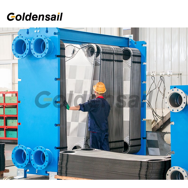 Marine Titanium Heat Pump Plate Heat Exchanger Condenser for Sea Water Steam Condenser and Evaporator
