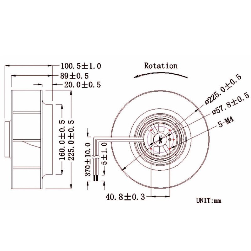 22599mm 24 Volts 48V DC Portable Grain Silo Blower Fan Backward Curved Paint Radical Kitchen Exhaust Forward Centrifugal Fan