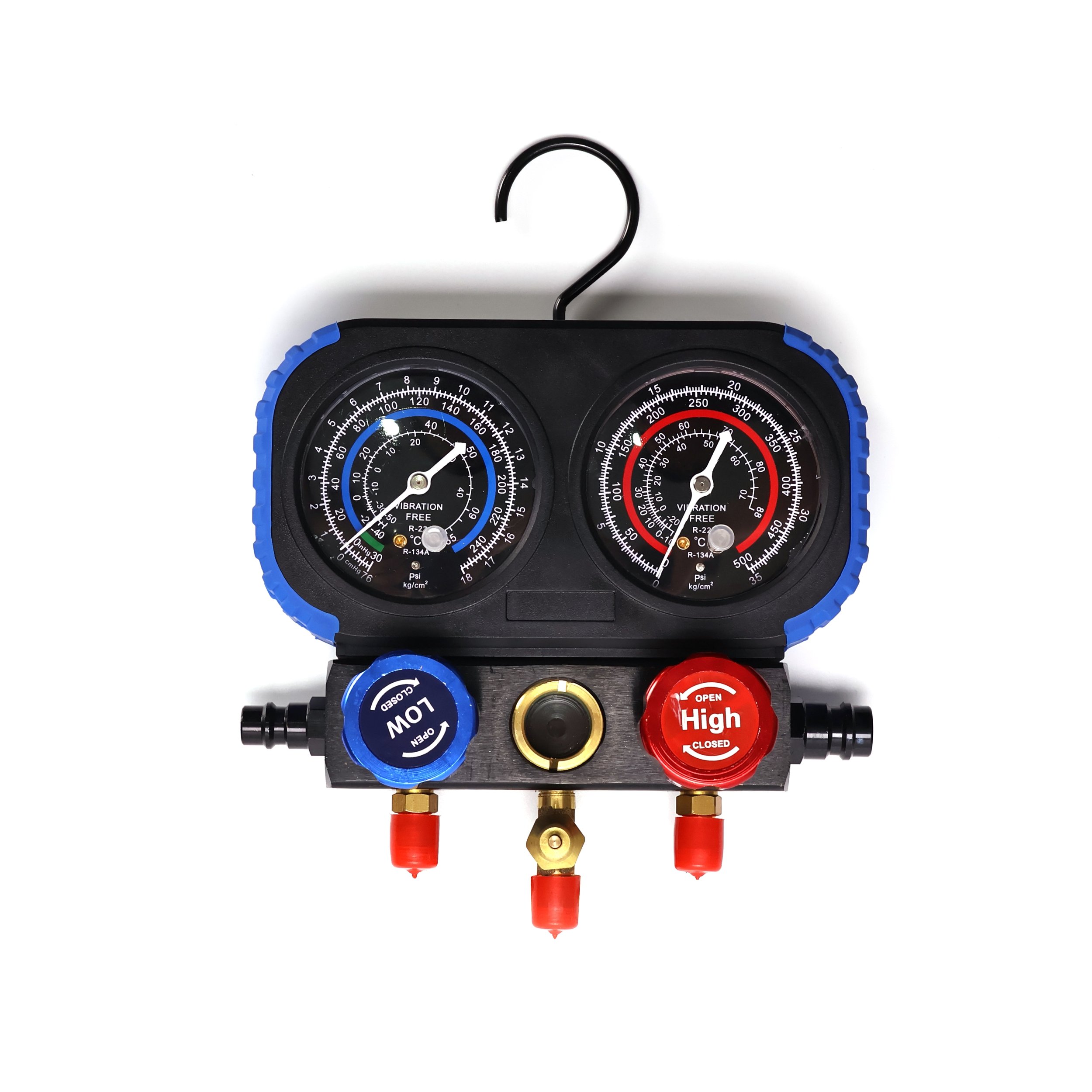 024 Dual Gauges Air Conditioner Refrigerant Refilling Set Pressure Adjustable Refrigeration Maintenance Equipment Kit