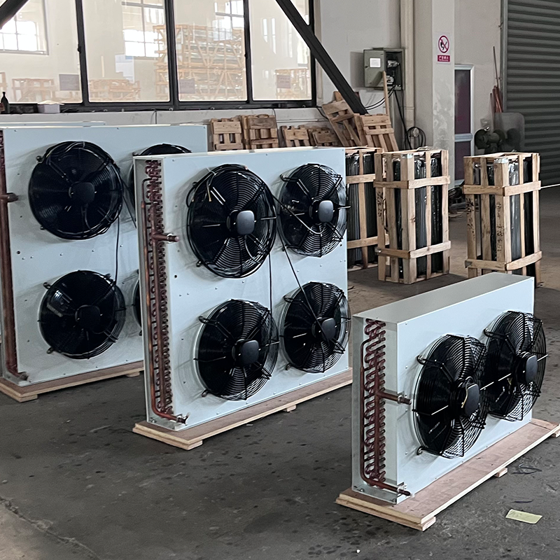 Customized White H Condenser Air-cooled Condenser With 2 Fans (Brand: WEIGUANG) Unit Cooler for Cold Room