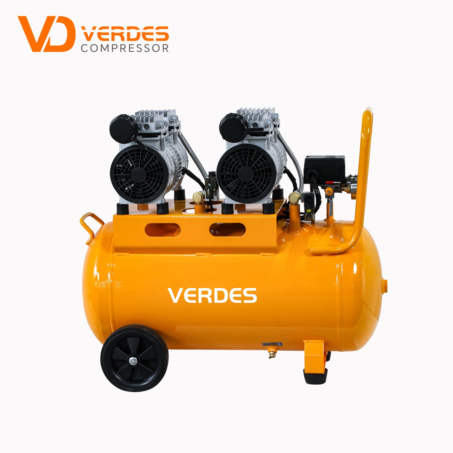 Eco-Friendly Oil Free High Pressure Piston Slient air Compressor Portable Dental Unit with air Compressor 220V/385V Customizable