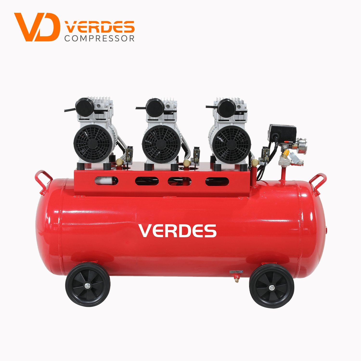Eco-Friendly Oil Free High Pressure Piston Slient air Compressor Portable Dental Unit with air Compressor 220V/385V Customizable
