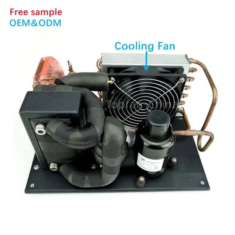 FSTHERMO Compact Dc 12v Condensing Unit 600w Portable air Cooler Cooling Fan