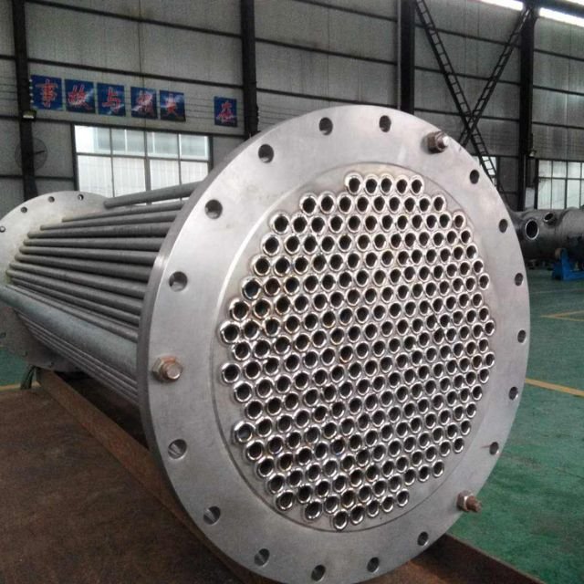 AISI304 Tubular Steam Heating Water Tube Heat Exchanger Evaporator Shell and Tube Condenser