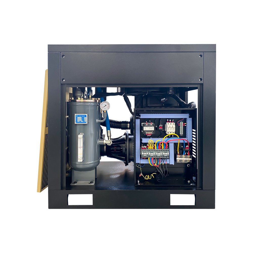 JIANGTIAN High Standard Industrial Screw Air Compressors 7.5kw 220kw Baosi Airend IP55 Portable Gas/Diesel Oil/Lubricated Pump