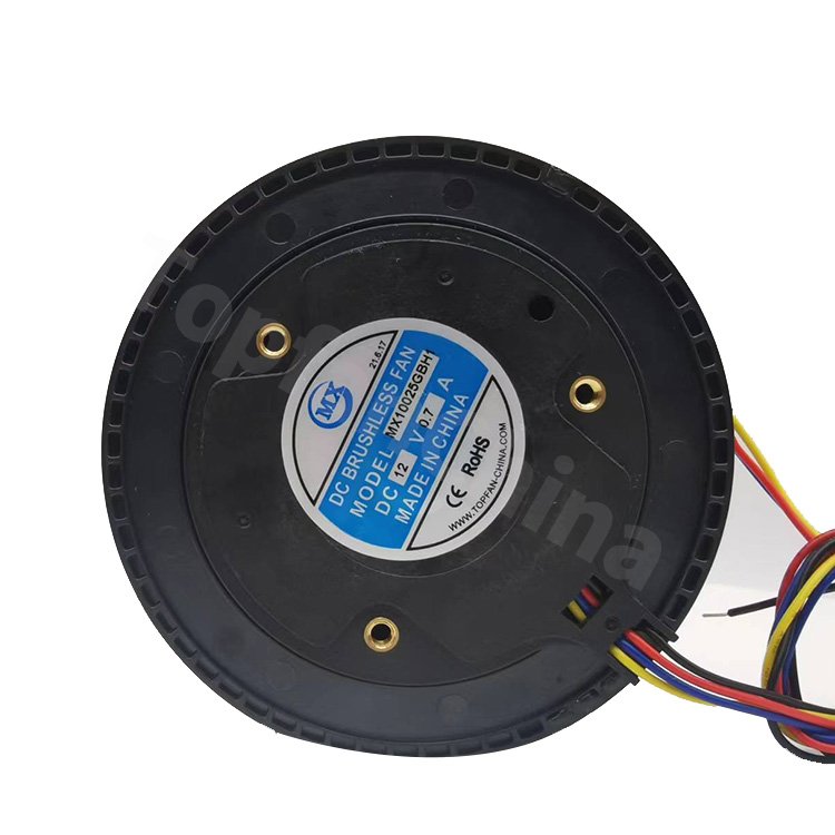 100x25mm High Pressure Centrifugal Fan Powerful 12v Dc Brushless Car air Purifier 100mm 10025