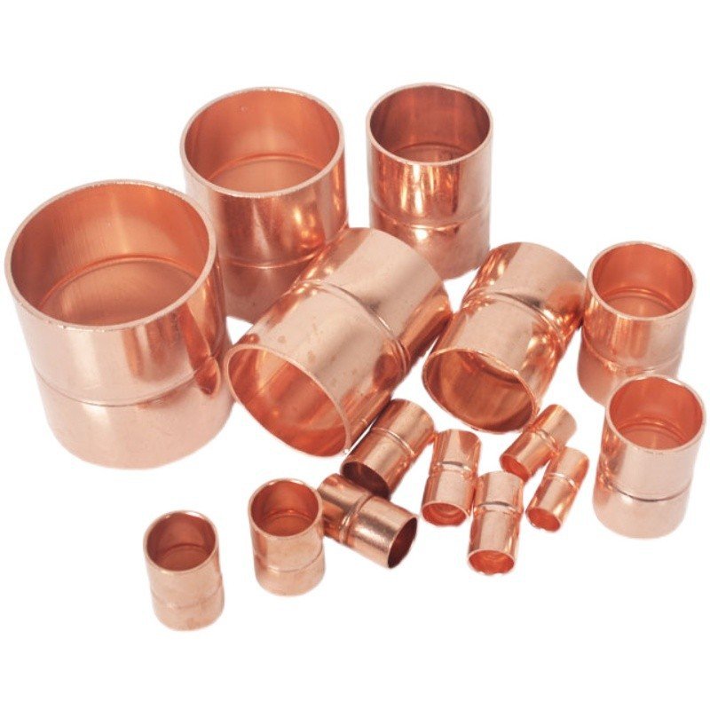 Manufacturer Customized Copper Straight-through air Conditioning Welding Joint Copper Pipe Butt Copper Joint 6.35mm-133mm