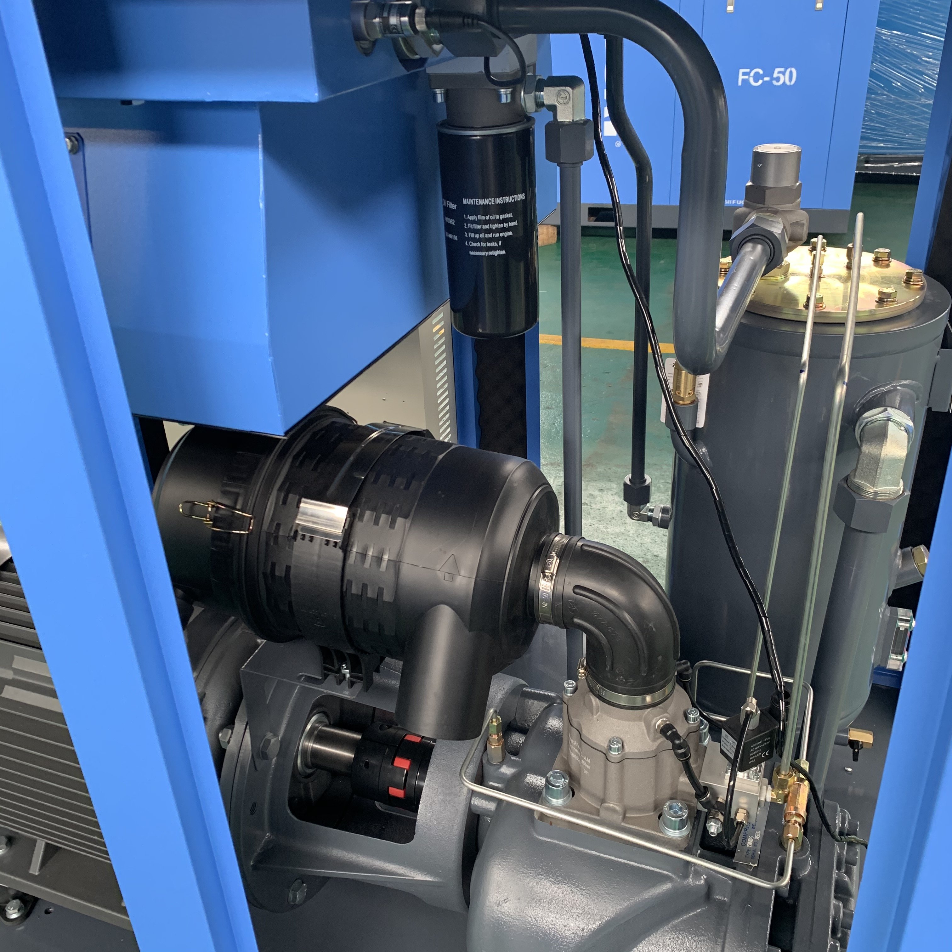 FUCAI High Quality Low Noise 0.8mpa 45kw 60hp Industrial air Compressor 250 Cfm Inverter