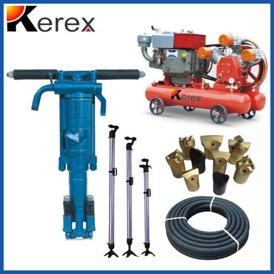 China Good Quality Wheels Type Portable diesel Engine Belt Driven Piston air Compressor With tank 200l