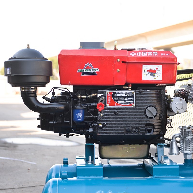 China Famous Brand Kaishan diesel air Compressor Double Piston air Compressor for Mining