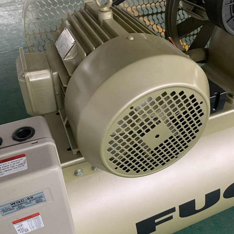 FUCAI 10hp 7.5kw Heavy Duty 8bar Piston Air Compressor 3 Cylinder Portable Belt Driven Lubricated Motor Pump Core Components Gas