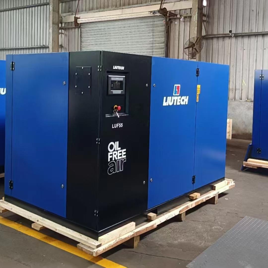 Atlas Copco Liutech Energy Saving Oil Free Screw Air Compressor Built in Frequency Converter