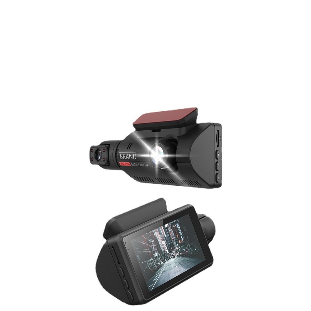 1080P Front 480P Inside Cabin Car Dash Camera 3inch IPS Dashboard Cam 4 IR LEDs Driving Recorder