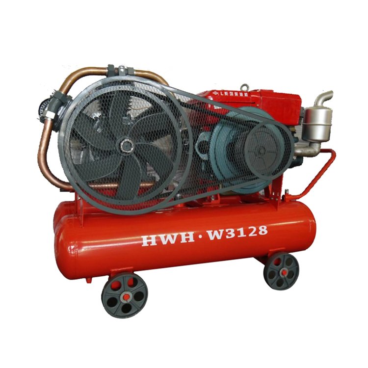 Chinese Factory Directly Sale 7bar Piston diesel Type Driven air Compressor W3108