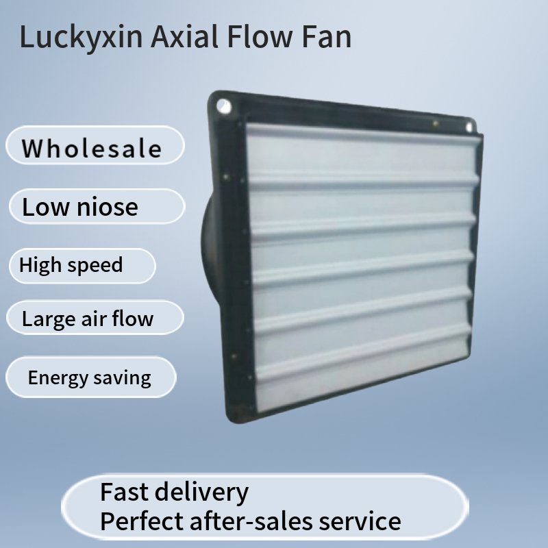 FZY Series Square Type Axial Fan with Shutter for Home Toilet Bathroom Low Noise High Performance Industrial Cooling Fan