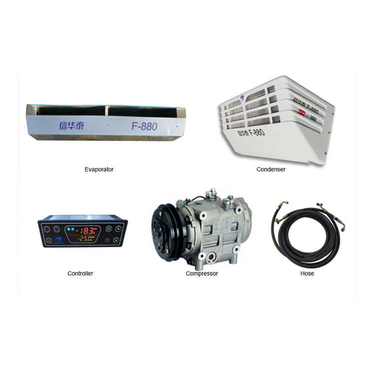 TrustHT Top Mouted Air Conditioning Condenser F980 Roof Mounited Transport Refrigeration Evaporator Transport Freezer System