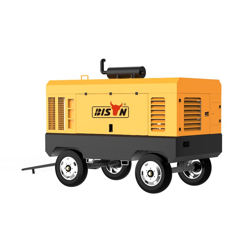 Mobile Portable Electric air Compressors Mining 8bar 180CFM 40hp 30kw Mobile air Compressor Portable Screw Compressor