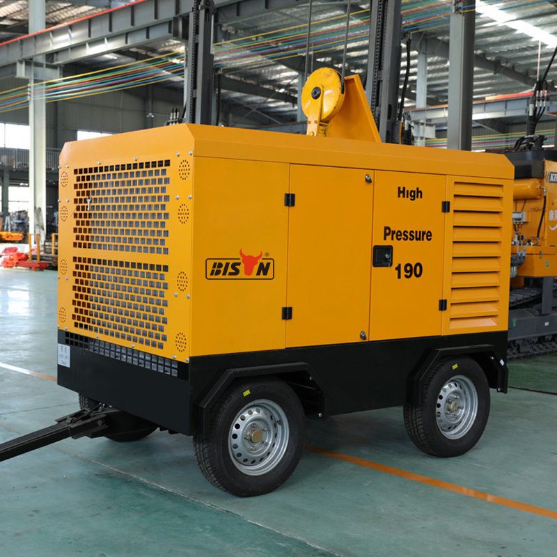 Mobile Portable Electric air Compressors Mining 8bar 180CFM 40hp 30kw Mobile air Compressor Portable Screw Compressor
