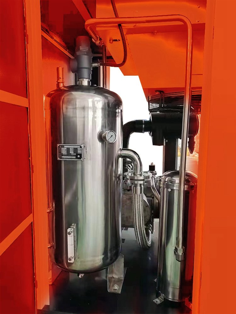 75KW Oil Free Water Lubrication Screw Type Air Compressor for Industrial Factory
