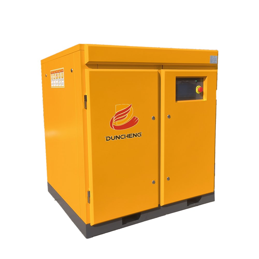 CE Certified Industrial 15kw-22kw Gas-Fueled Screw Air Compressor 20hp-30hp 8bar-12bar Pressure Silent Motor 380v Voltage