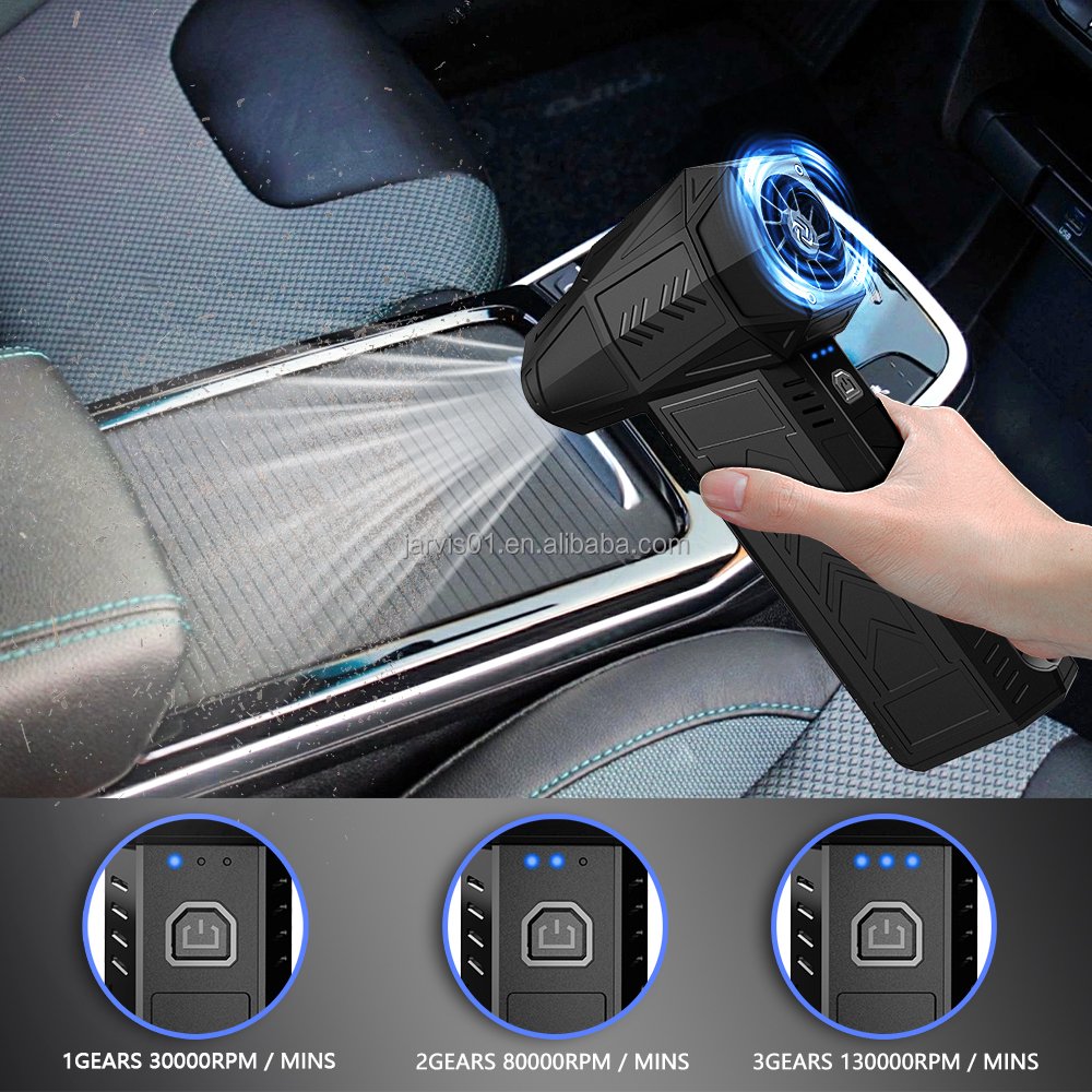 Jarvis Mini Blower Portable Handheld Compressed Air Duster Industrial DIY Electric Air Duster Small Blower Turbo Dryer for Car