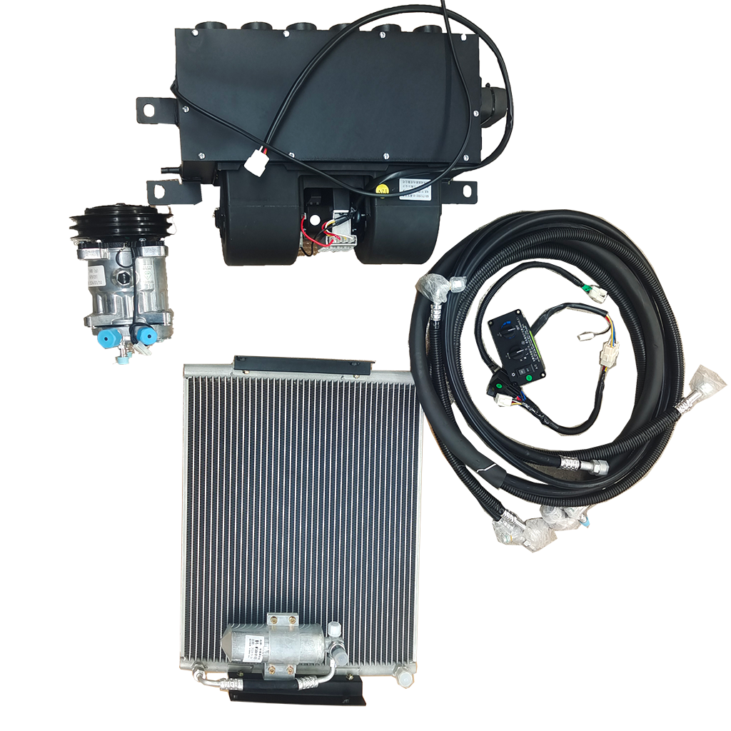 2024 Custom 12/24v Cab air Conditioning System Tractor Condenser Compressor Evaporator