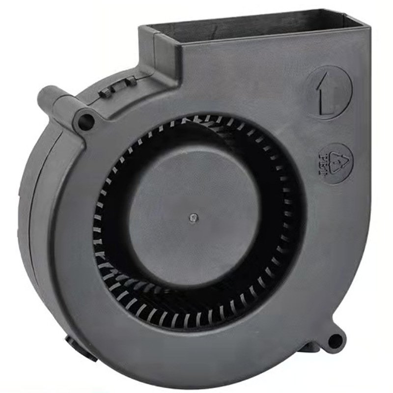 9733 Mini Blower Fan 12V 24V 48V DC 97*97*33mm Ball Bearing Centrifugal Fan Plastic Blades Free-Standing Mount OEM Supported