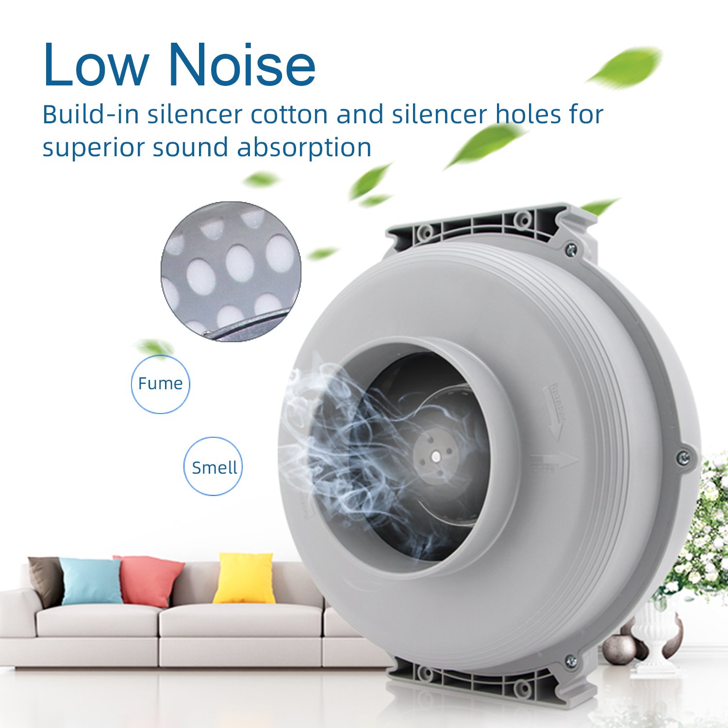 Small Silent Waterproof Ac Motor Ventilation Centrifugal Exhaust Fan