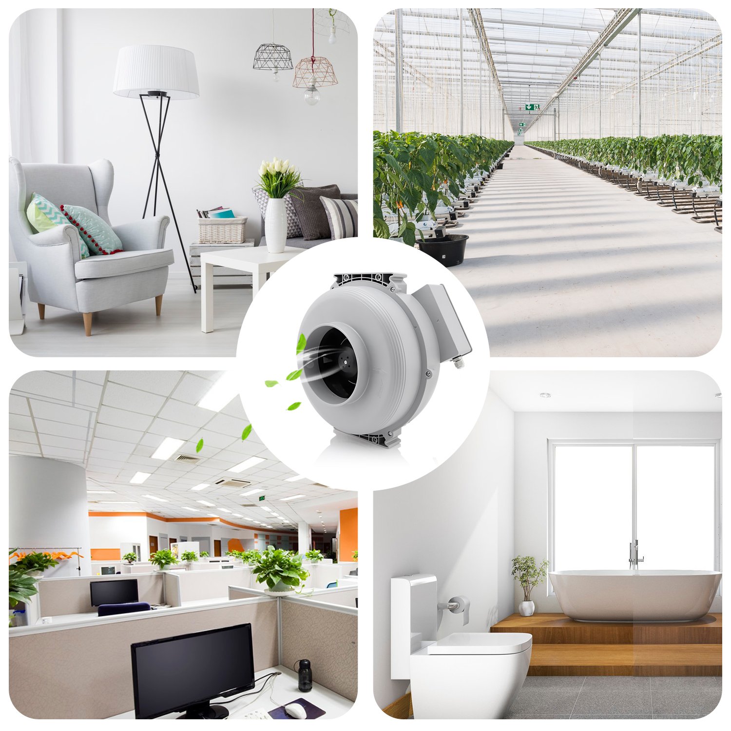 Small Silent Waterproof Ac Motor Ventilation Centrifugal Exhaust Fan