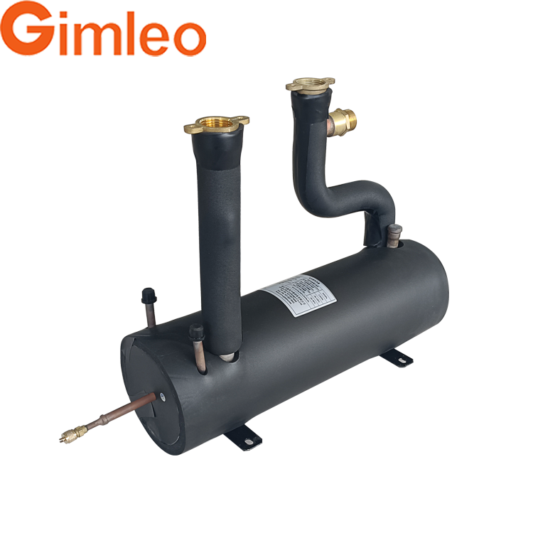 EVI Heat Pump Shell Tube Heat Exchanger Coil Heater for Fresh air Ventilation System (GAD07-CME-Z)