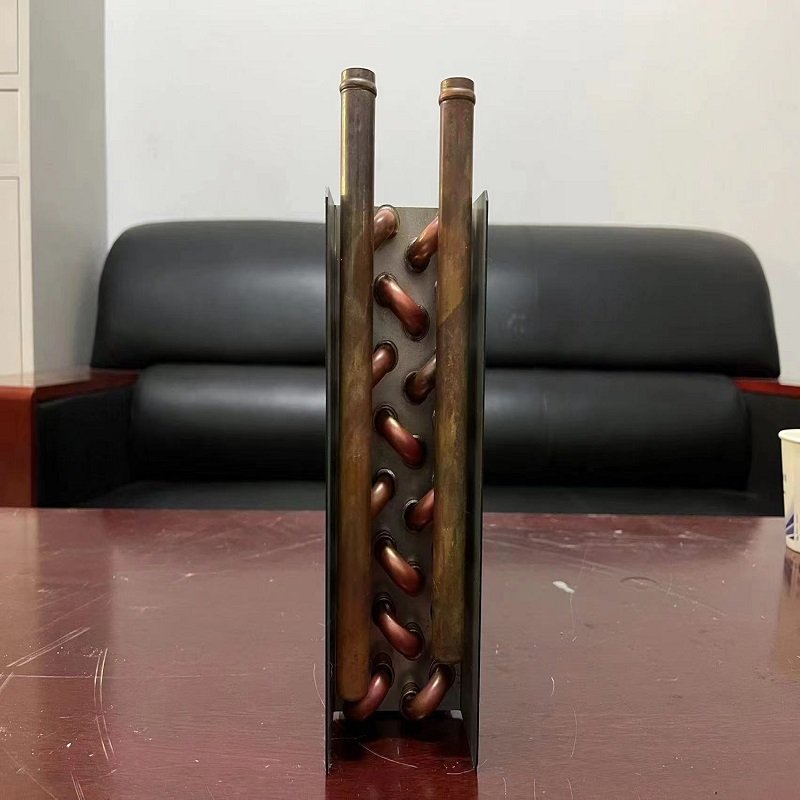Multiple Effect Evaporator Air Cooled Condenser Copper Tube Heat Exchanger