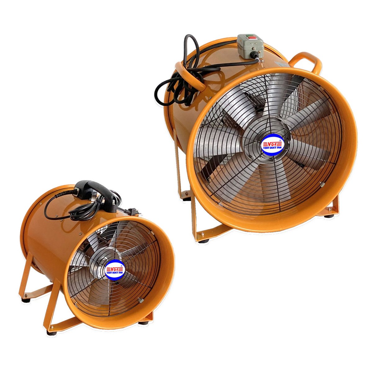 110V US STANDARD Portable Ventilation Fans Air Dust Fan Portable Axial Exhaust Blower Fan 8/10/1 Inch 200mm/300mm/400m