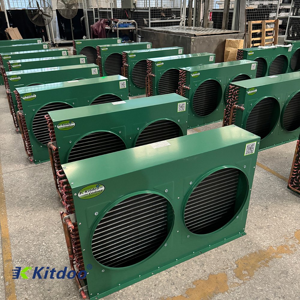High Efficiency Cooling FNF Type Air Cold Condenser Air Coolded Condenser With Shell