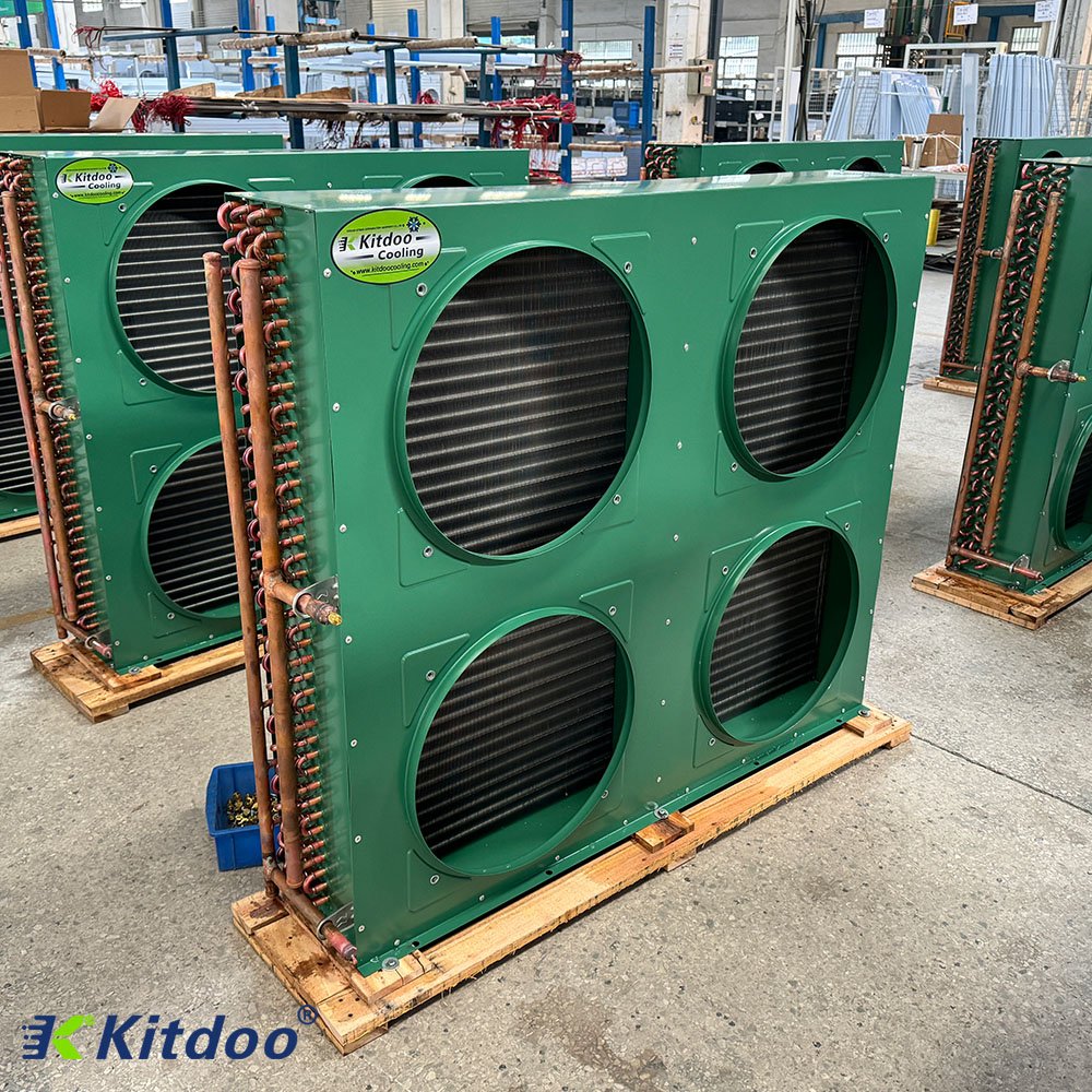 High Efficiency Cooling FNF Type Air Cold Condenser Air Coolded Condenser With Shell