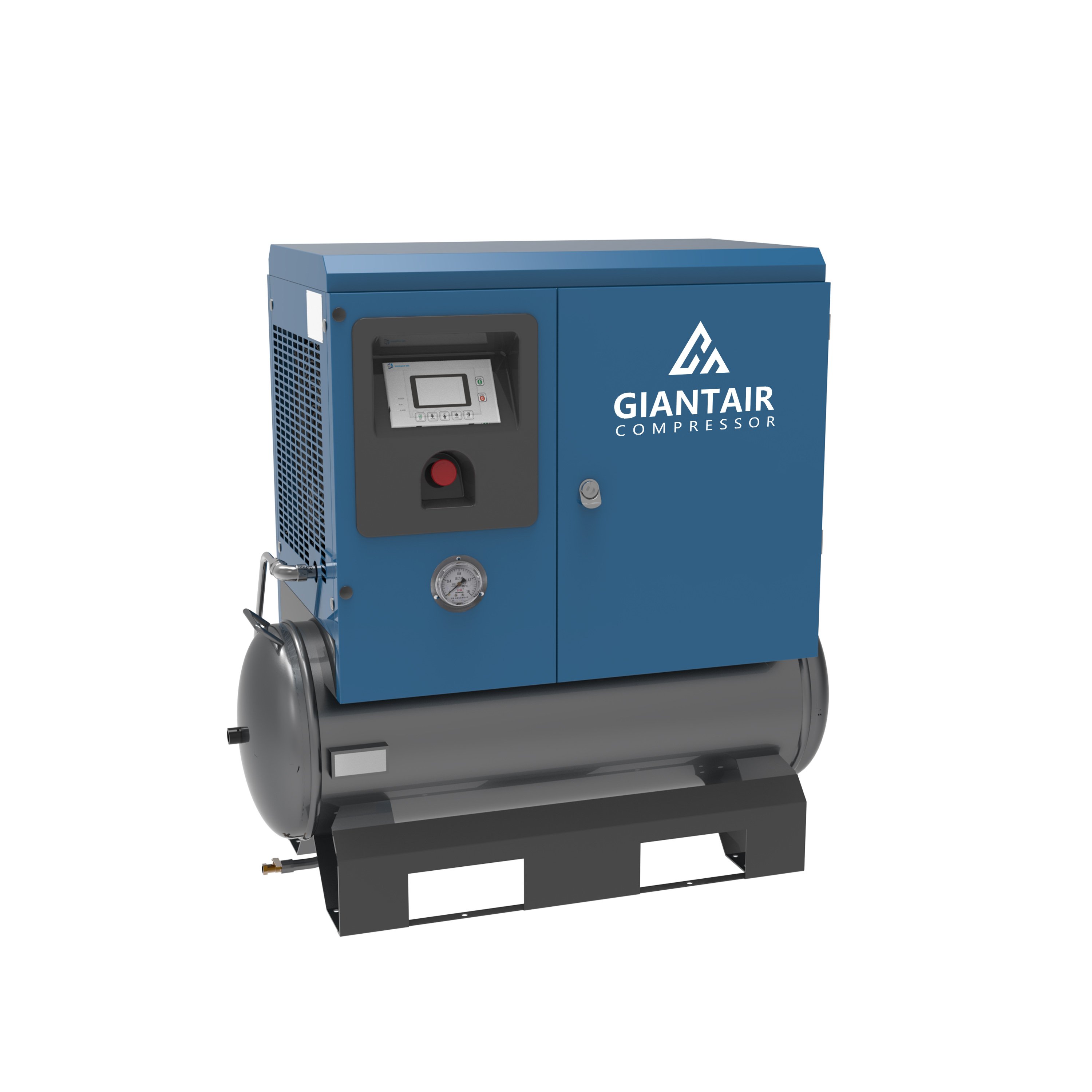 GiantAir Portable air Compressor Machines Price 10HP 6bar 8bar Small Single Phase Air Compressor