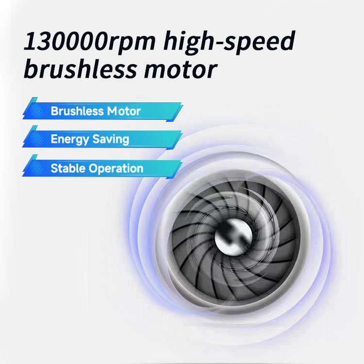 Max Power Rechargeable Mini Body Electric Brushless Turbo Jet Fan Air Blower Vacuum Cleaner for Car Dust Cleaning