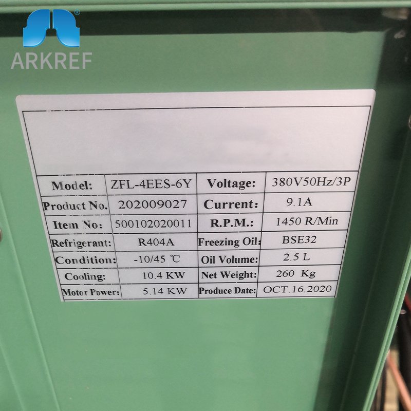 ARKREF High Quality Brand Air Cooled Condensing Unit Cold Room Refrigeration Compressor Condenser Unit for Freezer Chiller