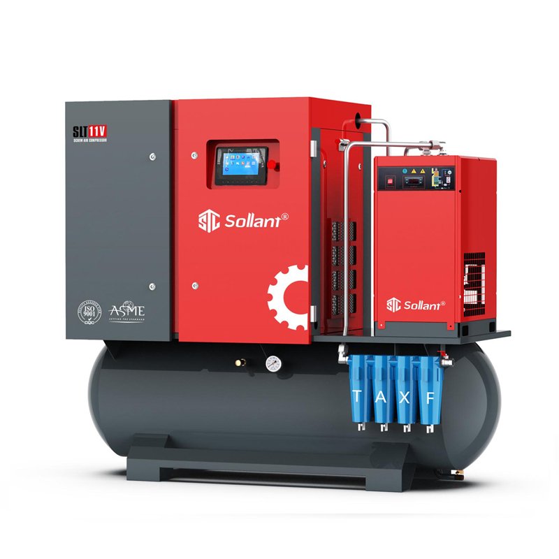 Electric Industrial air Compressors with Dryer 4-in-1rotary Screw air Compressor 7.5kw 11kw 15kw 22kw air Compressor
