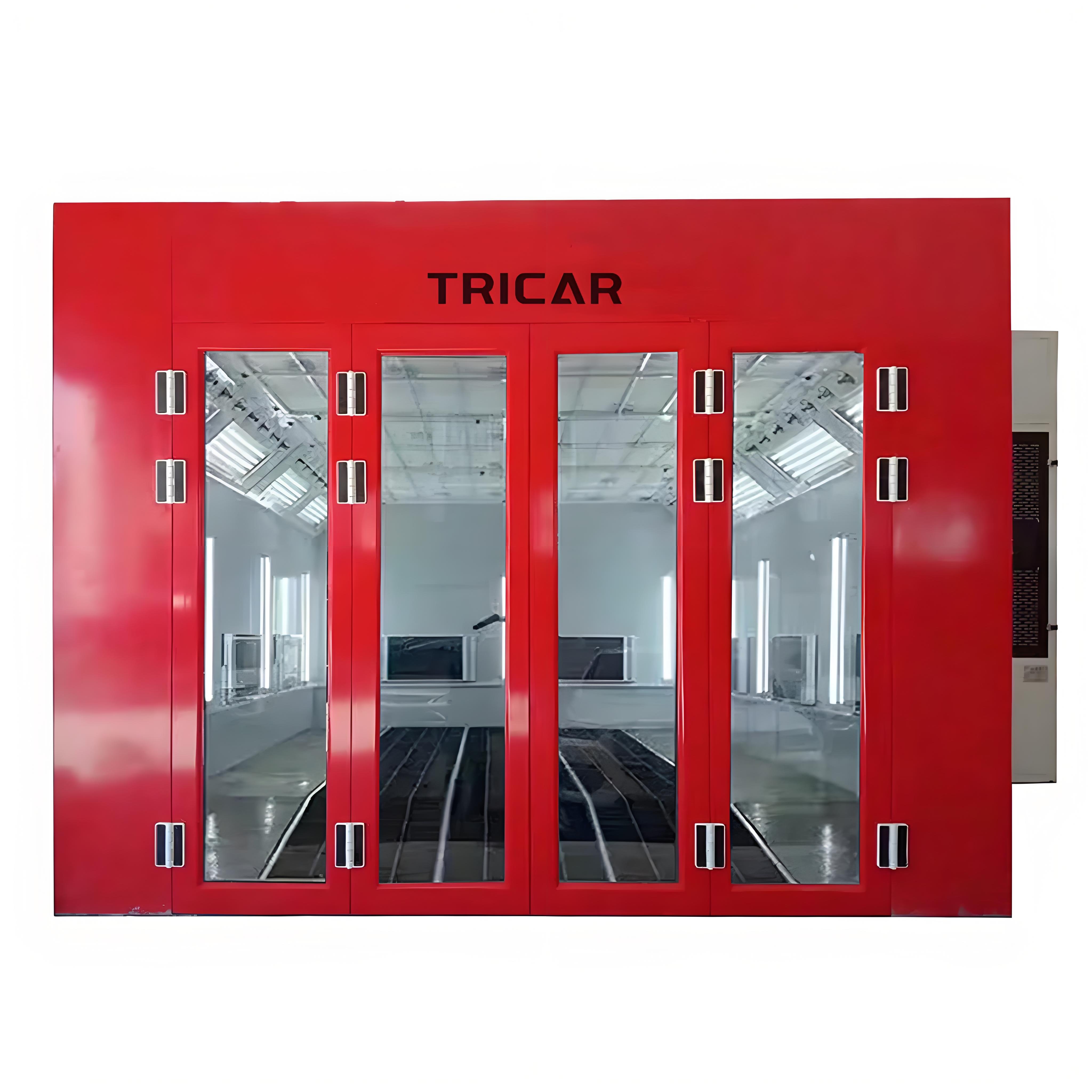 Tricar Luxury 7m Spray Booths Car Painting Cabin Spray Bake Paint Booth Electric/Diesel Car Painting Room Auto Paint Oven