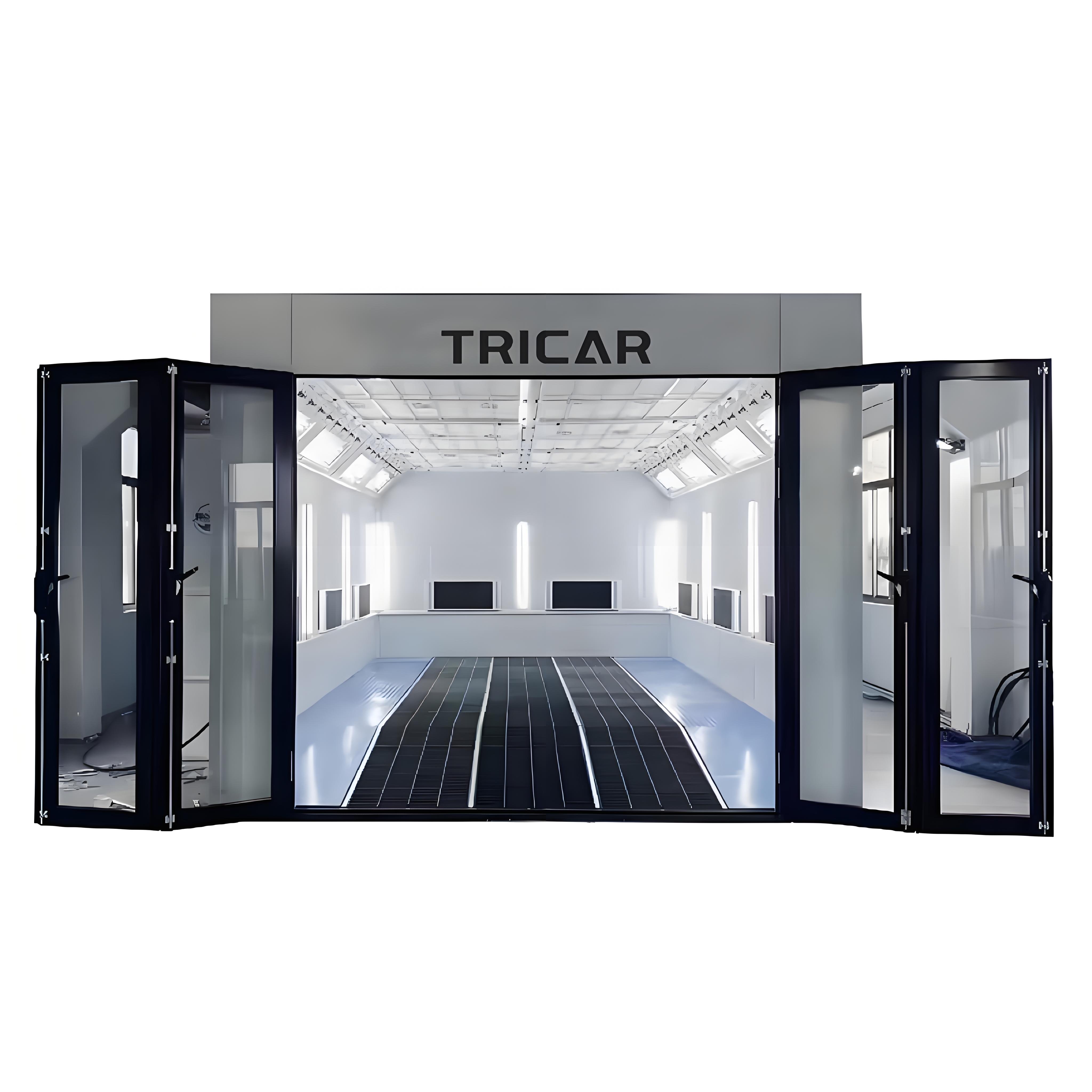 Tricar Luxury 7m Spray Booths Car Painting Cabin Spray Bake Paint Booth Electric/Diesel Car Painting Room Auto Paint Oven