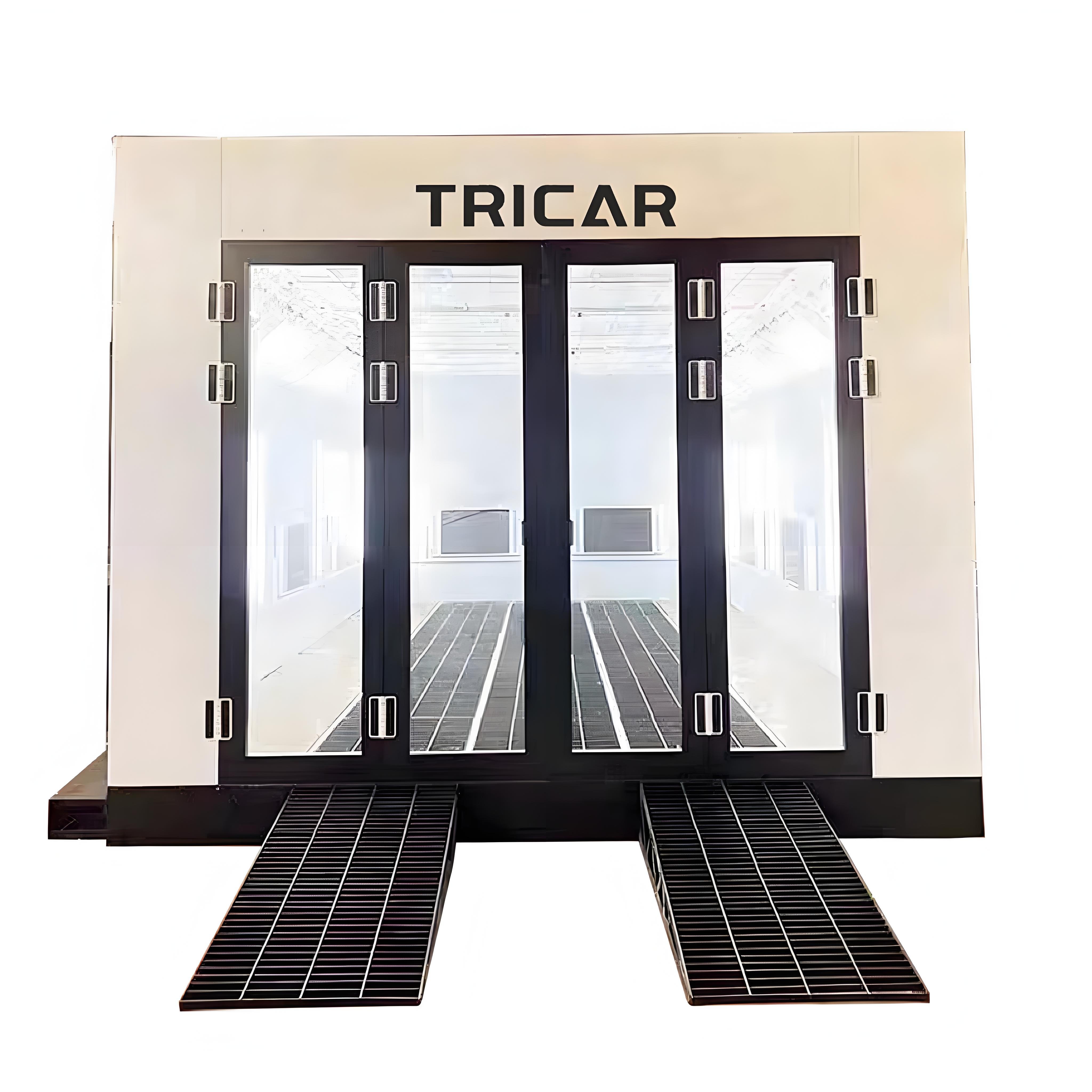 Tricar Luxury 7m Spray Booths Car Painting Cabin Spray Bake Paint Booth Electric/Diesel Car Painting Room Auto Paint Oven