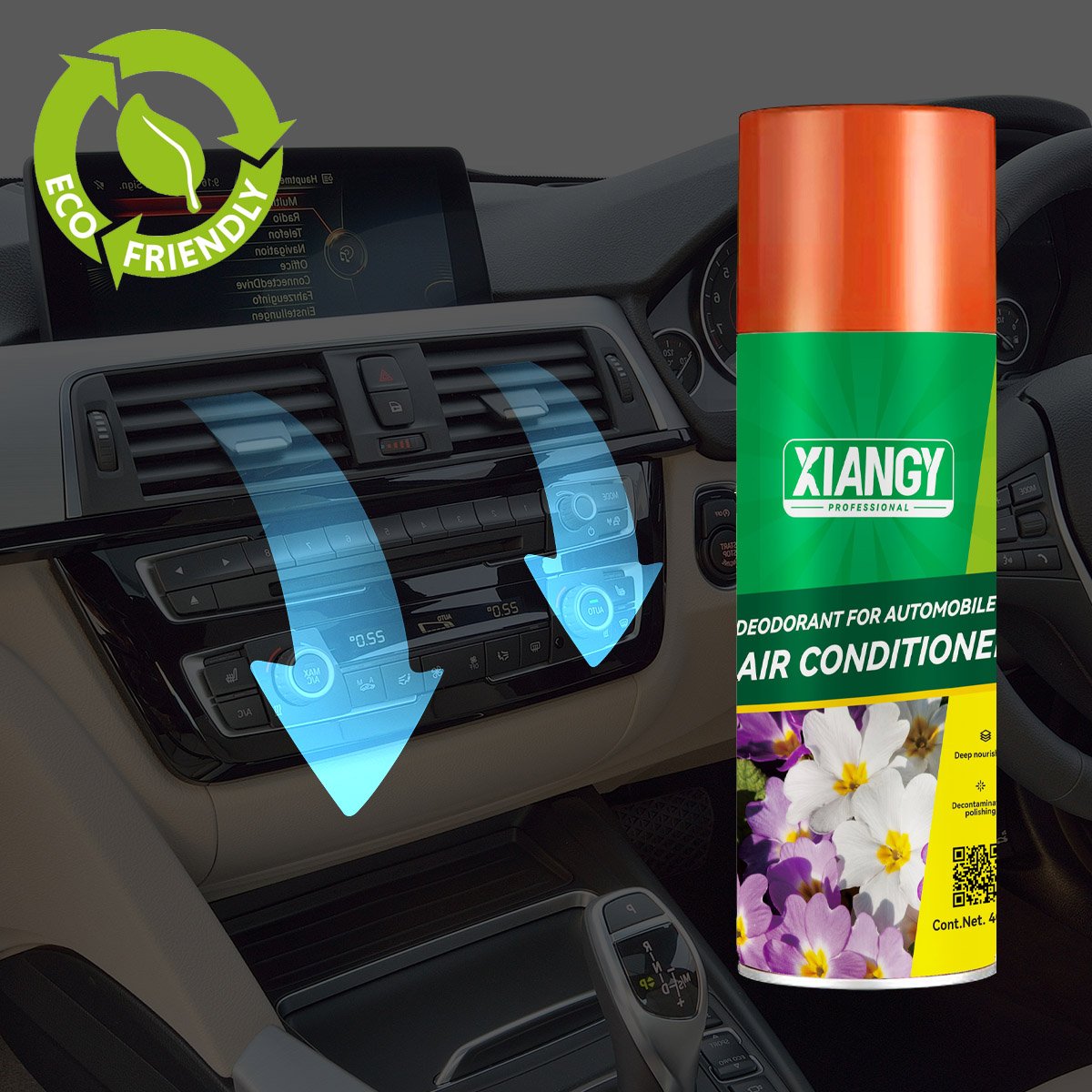 Wholesale Hot Sale Eco Friendly Car Air Conditioner Cleaner Spray 500ml Household Antifungal Deodorizer Cleaner