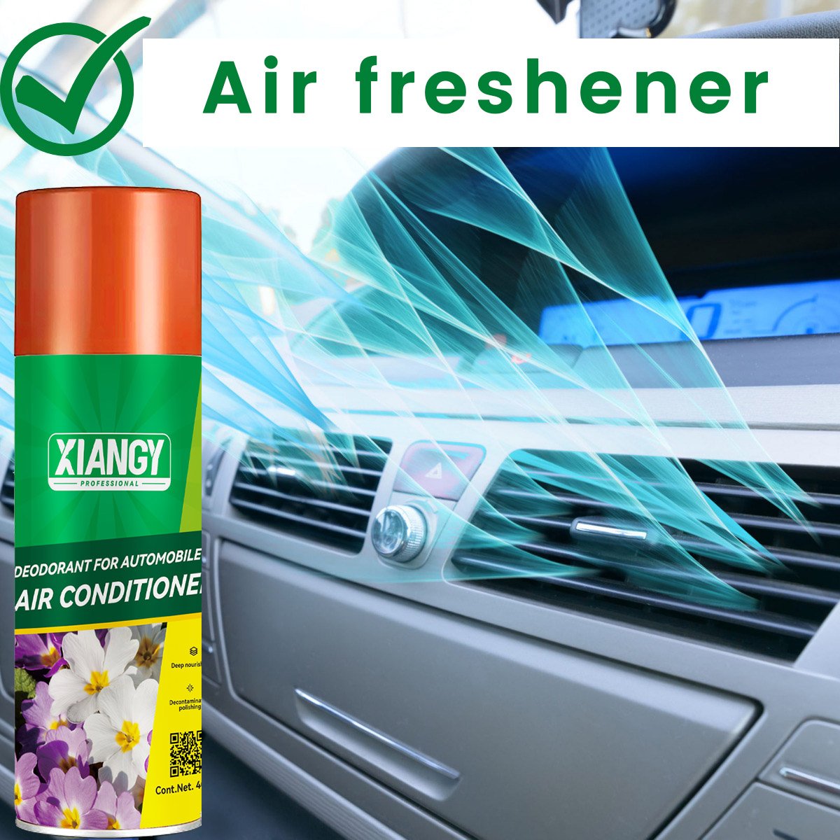 Wholesale Hot Sale Eco Friendly Car Air Conditioner Cleaner Spray 500ml Household Antifungal Deodorizer Cleaner
